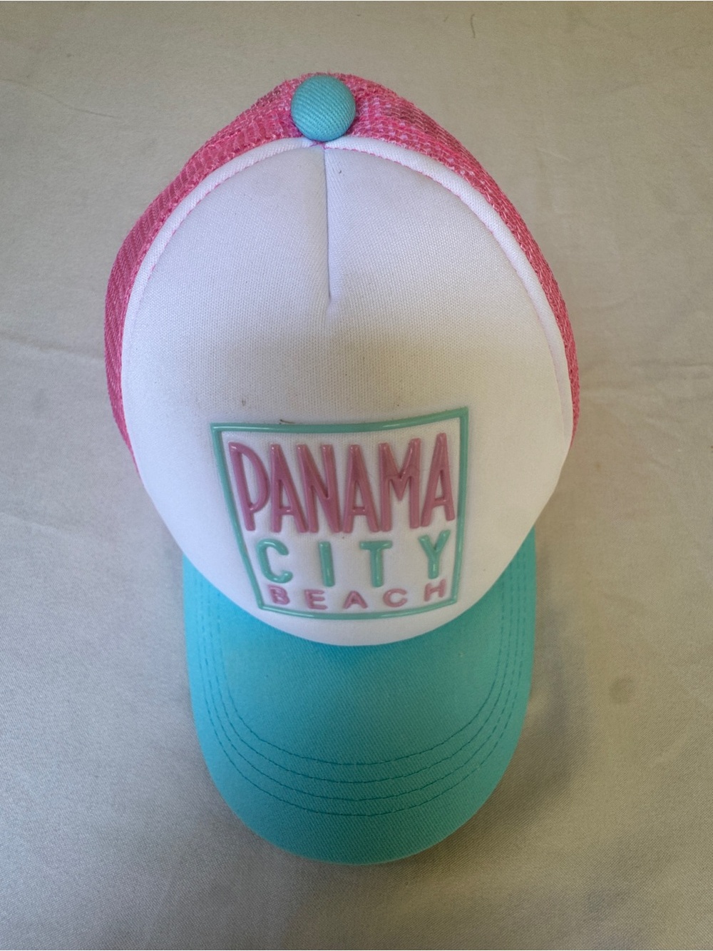 Robin Ruth souvenir Beach Hat wear girls hat vent back " Panama City Beach "